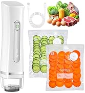 Syntus Vacuum Sealer Bags for Food, Food Storage Bags for Sous Vide Cooking Microwave Heating, Ai...