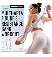 Upgraded Figure 8 Resistance Bands, Resistance Bands for Arms & Full Body Workout, Stretch Resist...