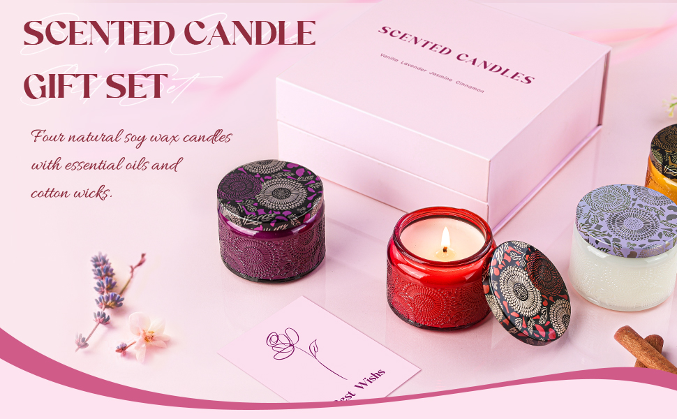 scented candle gift set