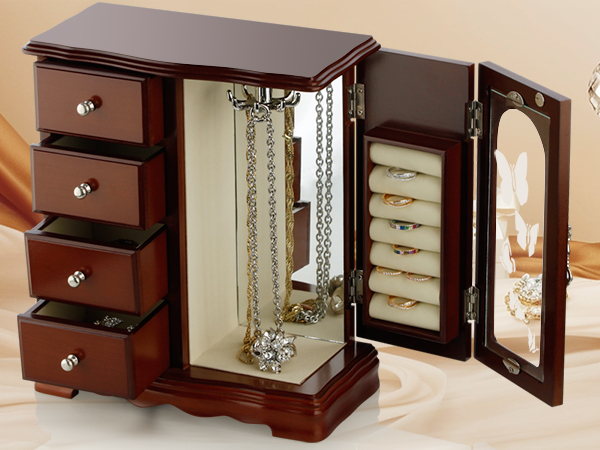 wooden jewelry boxes