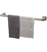 TocTen Bath Towel Rack - Square Base Thicken SUS304 Stainless Steel Towel Bar for Bathroom, Bathr...