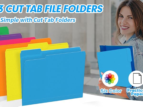cut tab folder