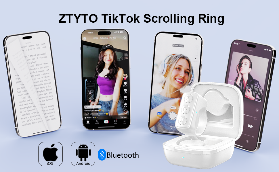 ZTYTO Tiktok Scrolling Ring