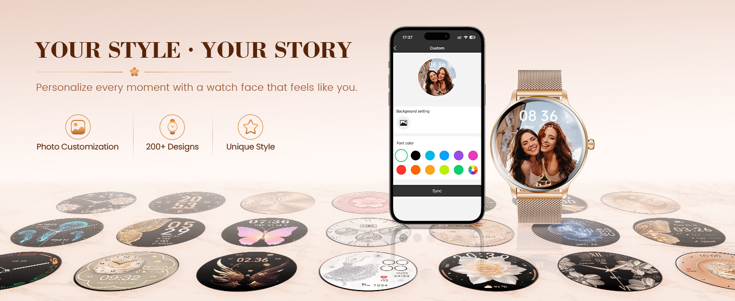 Personalize every moment with a watch face that feels like you.