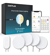 Smart Under Cabinet Lights, Dimmable Puck Lights Work with Alexa and Google Home,WiFi Controlled ...
