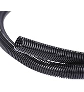 Alex Tech 25ft – 1/4 inch Split Wire Loom Tubing Wire Conduit – Black