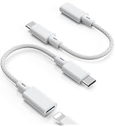 ZOOAUX PRO Lightning to USB C Adapter (2 Pack), Fast Charging & Data Transfer, USB C Charger Conn...