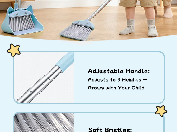 Kids Mini Broom Set (Blue)