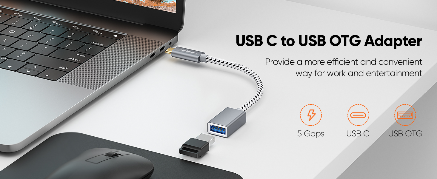 USB C to USB OTG Adapter