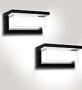 BIRITALO Porch Light Outdoor 18W 6000K Exterior Light Fixture Wall Mount 1800LM Porch Lights Mode...