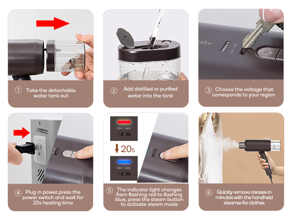 iron with steamer travel pack professional steamer dual-voltage folding laundry home use