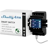 Shelly Pro 4PM | Wi-Fi & LAN, 4-Channel Smart Relay with Power Metering | Home Automation | Compa...