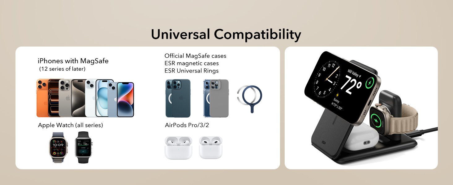 magsafe charger stand 3 in 1