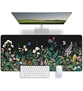 Office Desk Mat Large Mouse Pad Computer Desktop Cover Protector with Lycra Surface & Non-Slip Ru...