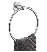 brushed nickel towel ring