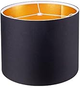 Wellmet 13"x13"x10" Assembly Required Lampshade for Table Lamp, Bedside Lamp, Floor Lamp, Fabric ...