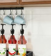 Homode Coffee Syrup Organizer Rack, 3-Tier Syrup Holder Stand with 35 K Cup Storage Drawer, 8 Bot...