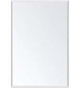 Frameless Bathroom Mirror for Wall, Rectangle Beveled Edge Mirror for Over Sink, Tempered Glass, ...