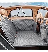 PETICON Back Seat Extender for Dogs, Hard Bottom Dog Car Seat Cover - Supports 400lbs, Rear Seat ...