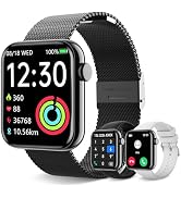 Smart Watch for Women Men(Answer/Make Calls) 1.85" HD Fitness Tracker Smartwatch for Android iPho...