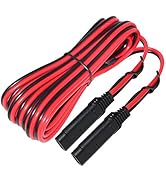 12FT SAE to SAE Extension Cable 16AWG- SAE Extension Cord, SAE 2Pin Bullet Quick Connect 16awg He...