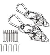 TooTaci Hammock Hook Heavy Duty, 1100lb Capacity Hammock Hanging Kit, 304 Stainless Steel Ceiling...