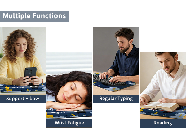 2 in 1 Ergo Comfy Keyboard Pad with Wrist Support —— Where Health Meets Comfy