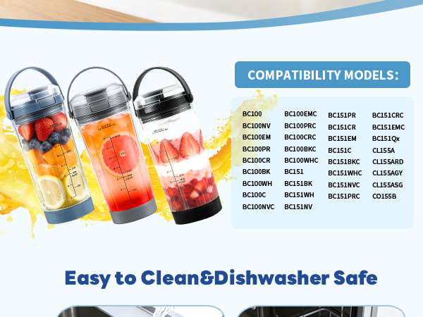 18 oz Blending Vessel for Ninja Blast Portable Blender