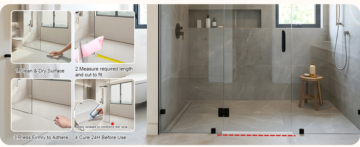 One worker can secure many bathrooms in a day.