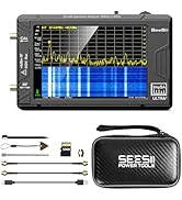 SEESII TinySA Ultra+ ZS406 5.4GHz Spectrum Analyzer with Hard Case: 4 inch Portable RF Test Kit w...
