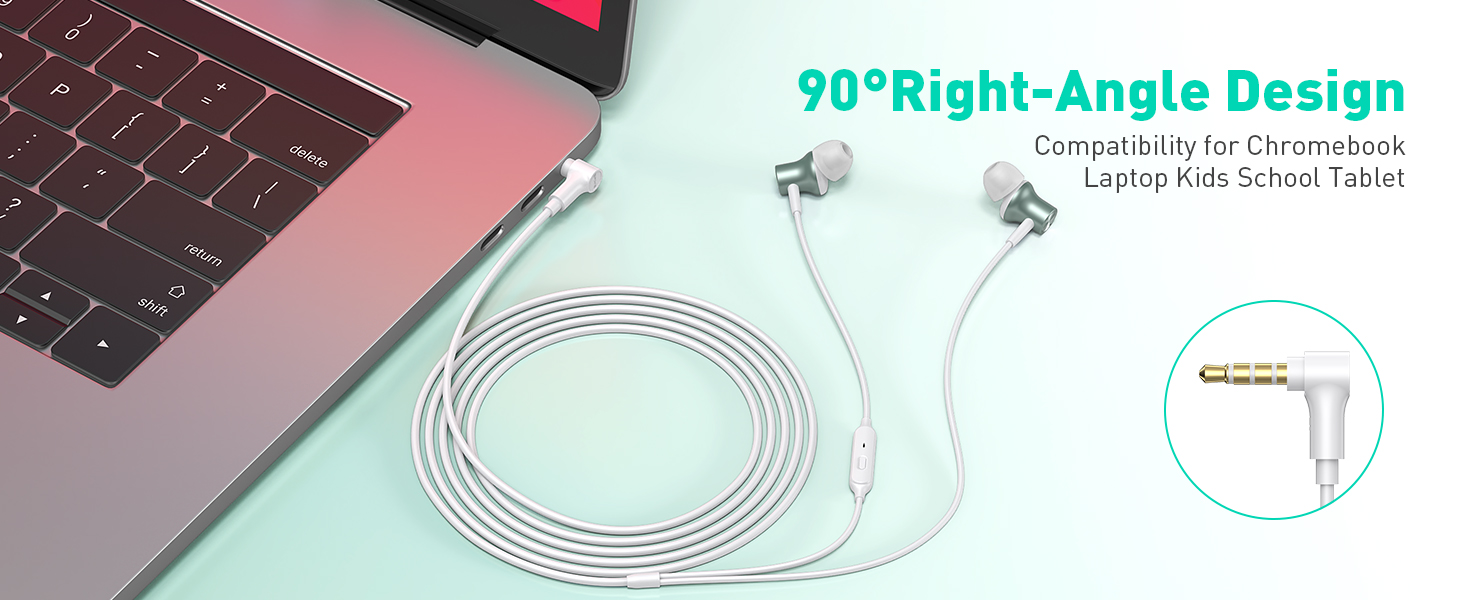noise cancelling wired earbuds Earphone with long cord