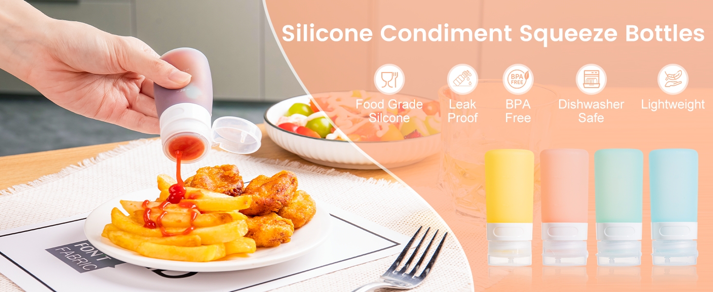 mini condiment squeeze bottles