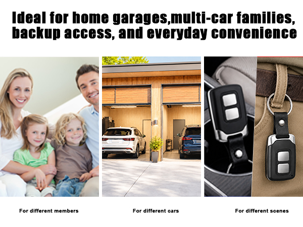 Ideal for home garages,multi-car families, backun access.and evervdav convenience
