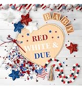 11Pcs Pregnancy Announcement Set 4th of July Baby Coming Soon Announcements Ideas Include Red Whi...