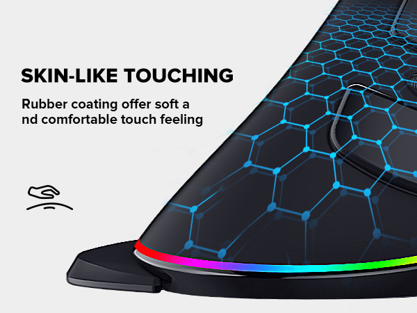 RGB ergonomic mouse