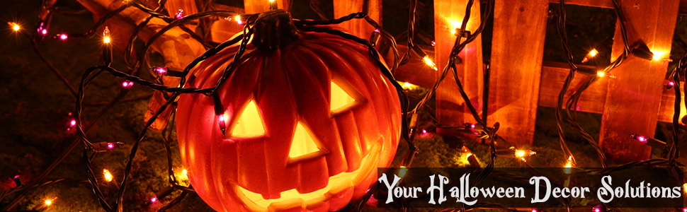 Outdoor Halloween lights
