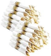 Joyido 400PCS Pre Rolled Gold Plastic Silverware Sets - Heavy Duty Fancy Gold Cutlery - Include 1...