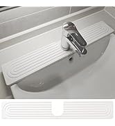 24 Inch Stone Faucet Mat for Kitchen Sink, Diatomite Fast Drying Mat for Kitchen Counter, Water A...