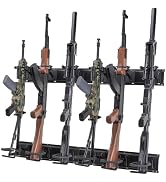 Mutak Gun Rack Wall Mount, Indoor Metal Gun Rack, Adjustable Rifle Storage Holder with Soft Paddi...
