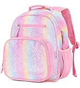 mibasies Toddler Backpack for Girls 2-4: Glitter Kids Backpacks for Girls - Preschool Kindergarte...