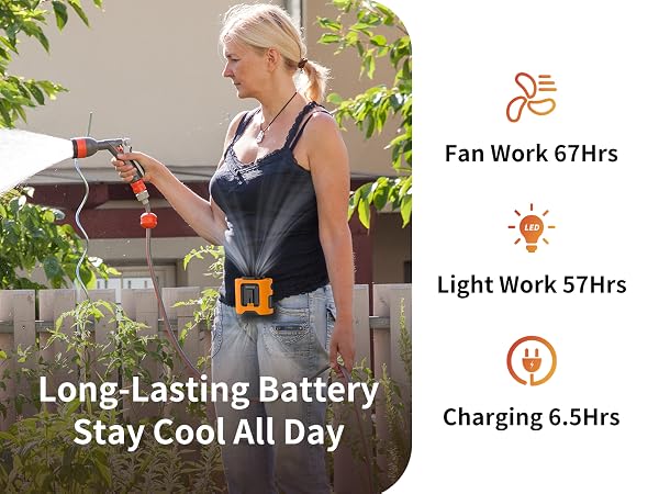 personal waist fan under shirt