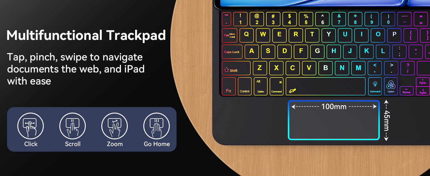 iPad 11th 10th Generation Case with Keyboard