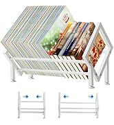 ENCIMART Tabletop Bookshelf Organizer, Adjustable Desk Shelf for Top of Desk in Living Room, Home...