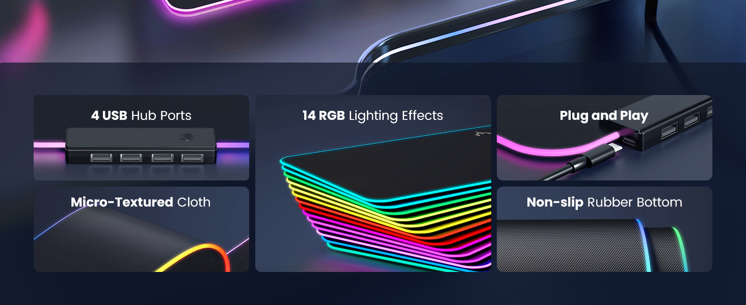 rgb mouse pad