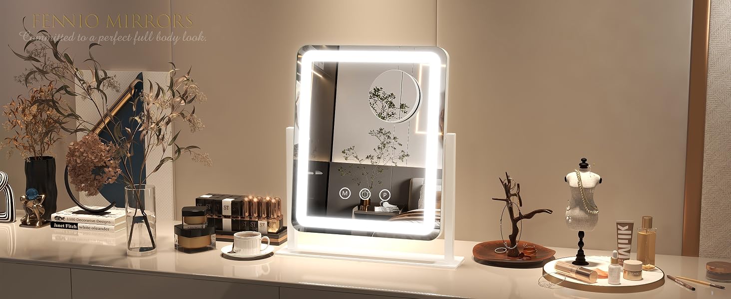 Vanity Mirror with Lights LED Lighted Makeup Mirror, Large Makeup Mirror with Lights