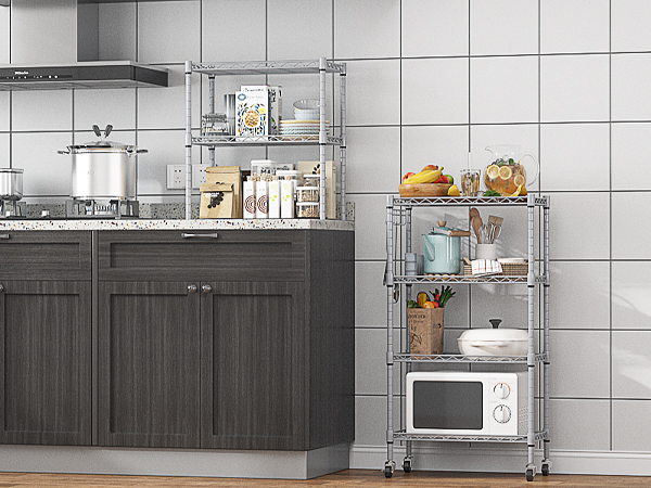 tall metal shelf