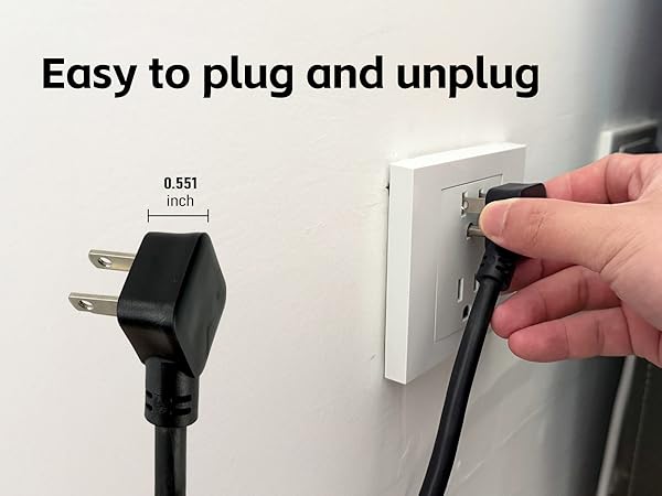 easy to plug and unplug