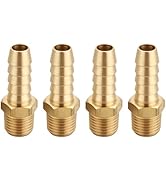 T TANYA HARDWARE 3/8" Barb to 1/4" NPT Male Thread Air Hose Repair Kit, 3/8" Barb to 1/4" NPT Air...