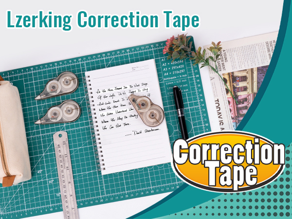 Lzerking White Correction Tape,Very smooth to apply