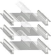 Pants Hangers with Clips Skirt Hangers 30 Pack, 12 Inch, Gray | Heavy duty,space saving,non-slip,...